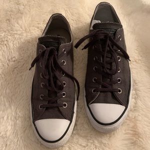 Dark grey Chucks Converse women’s size 10